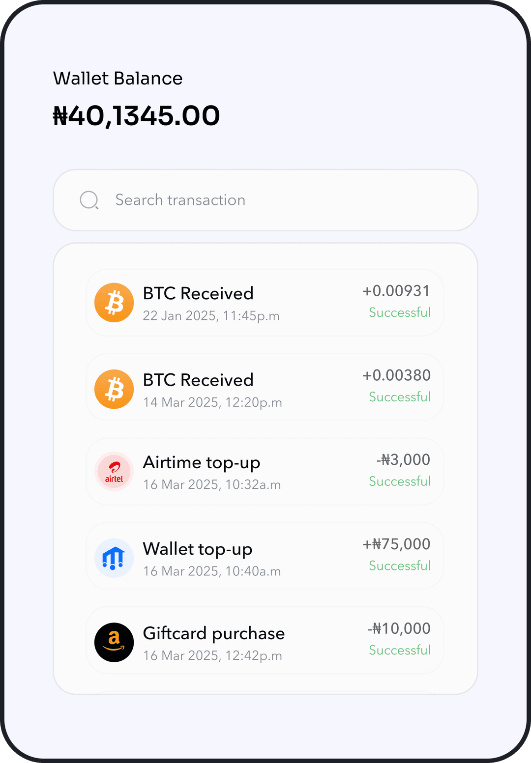 Transaction Screenshot